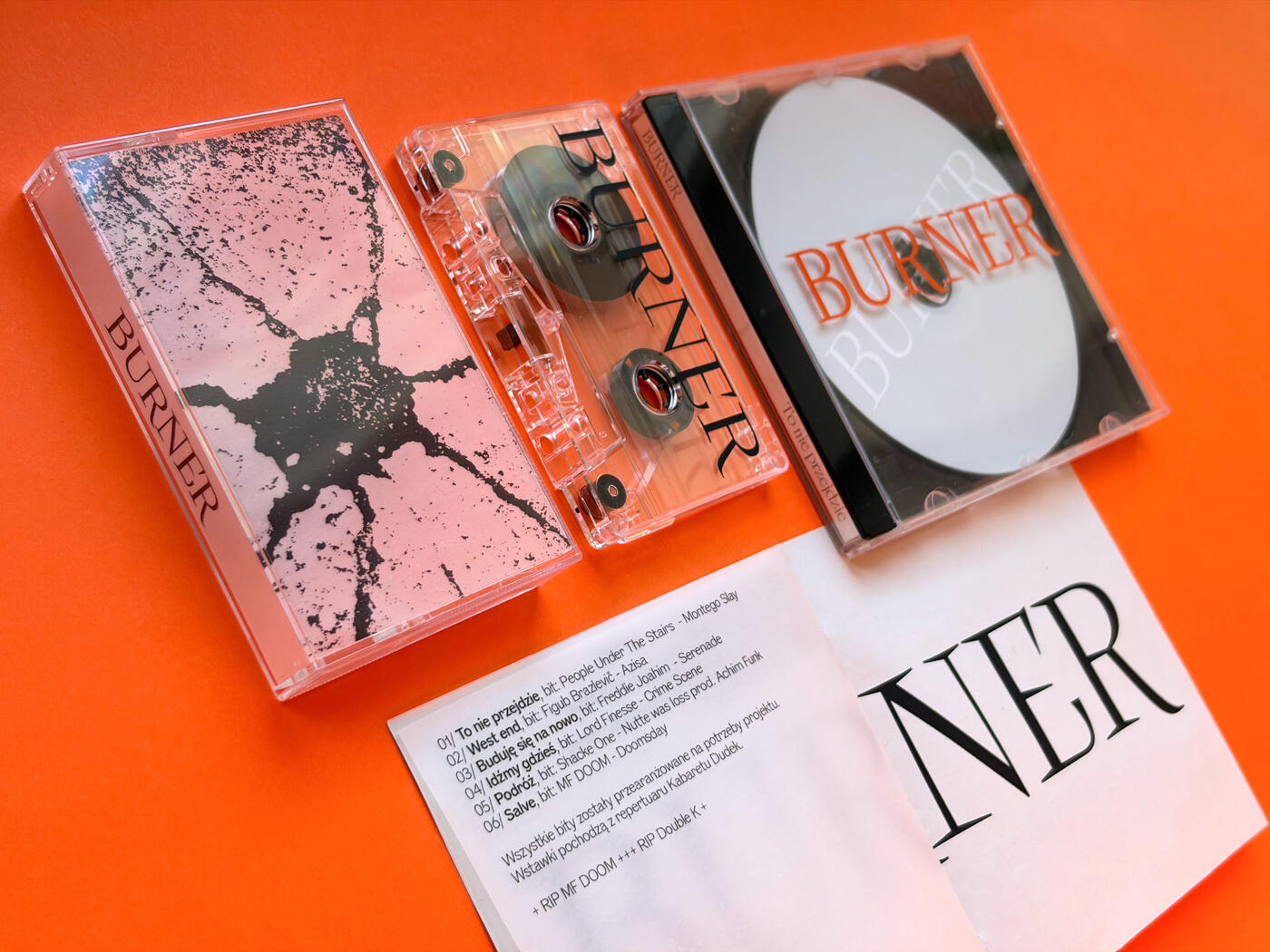 OKŁADKA BURNER DO MIKSTEJPU "TO NIE PRZEJDZIE" FORMAT CD + MC